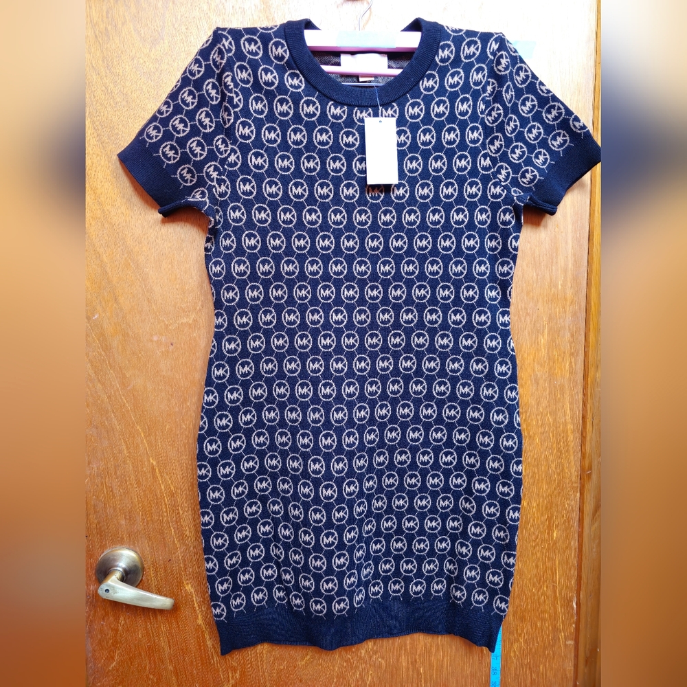Michael Kors Black Patterned Dress